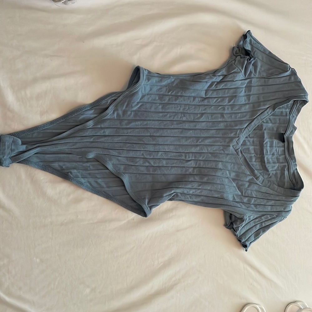 XS dusty blue body suit